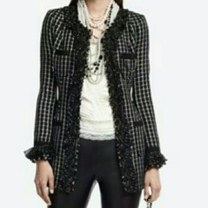 White House Black Market coat with chain detail